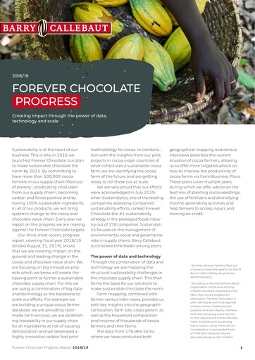 Thumbnail Barry Callebaut
 ESG Report 2018-2019