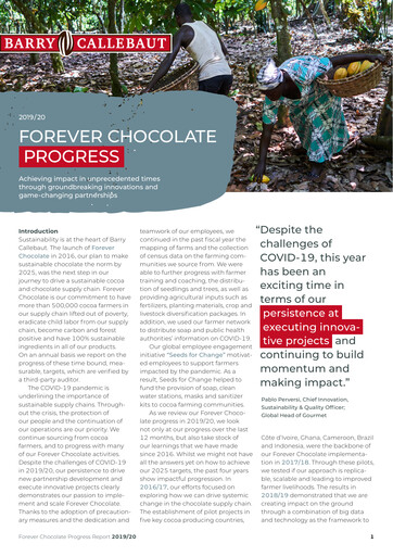 Thumbnail Barry Callebaut
 ESG Report 2019-2020