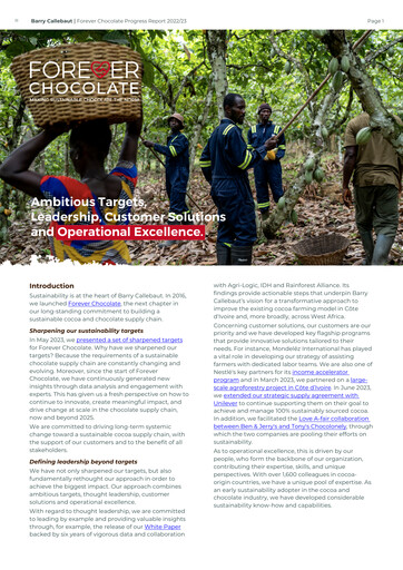 Thumbnail Barry Callebaut
 ESG Report 2022-2023