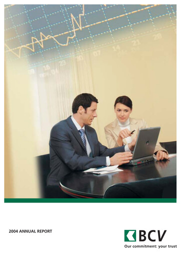 Thumbnail Banque Cantonale Vaudoise Annual Report 2004