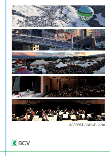 Thumbnail Banque Cantonale Vaudoise Annual Report 2010