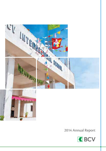 Thumbnail Banque Cantonale Vaudoise Annual Report 2014