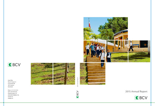 Thumbnail Banque Cantonale Vaudoise Annual Report 2015