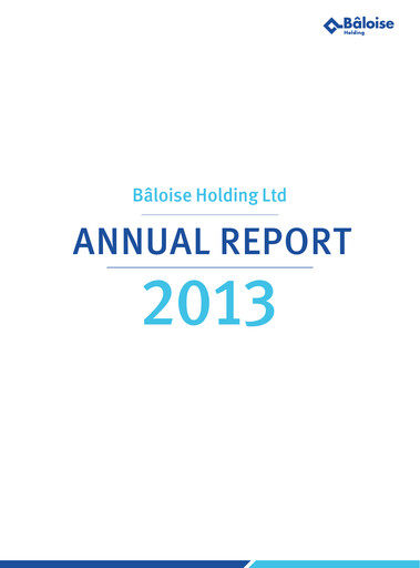 Thumbnail Bâloise Annual Report 2013