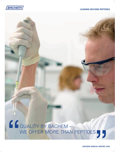 Thumbnail Bachem Annual Report 2004