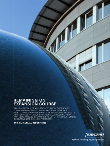 Thumbnail Bachem Annual Report 2009