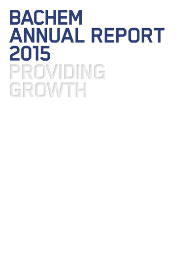 Thumbnail Bachem Annual Report 2015