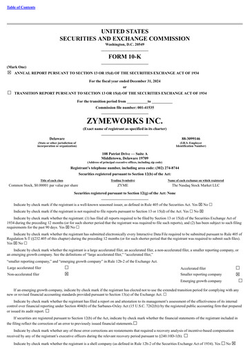 Thumbnail Zymeworks Annual Report 2024