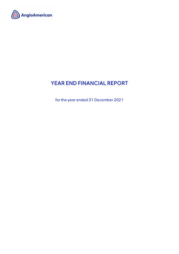 Thumbnail Anglo American Financial Report 2021