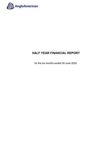 Thumbnail Anglo American Half-year Report 2020-h1