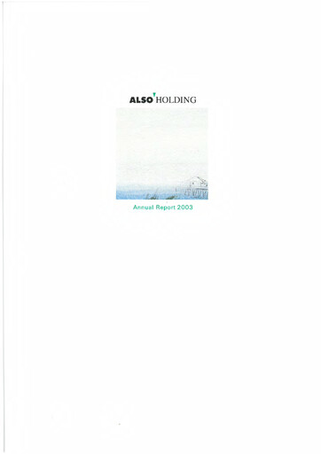 Miniature ALSO Holding Rapport annuel 2003