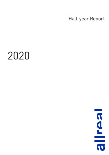 Thumbnail Allreal Holding Half-year Report 2020