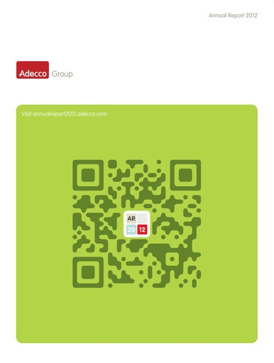 Thumbnail Adecco Group Annual Report 2012