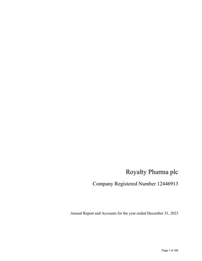Thumbnail Royalty Pharma Annual Report 2023