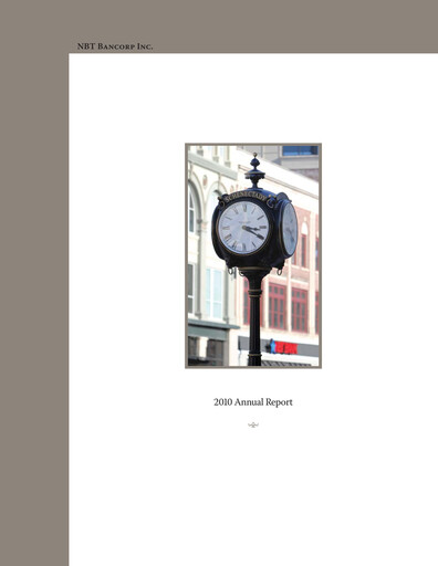 Vorschaubild NBT Bancorp Jahresbericht 2010