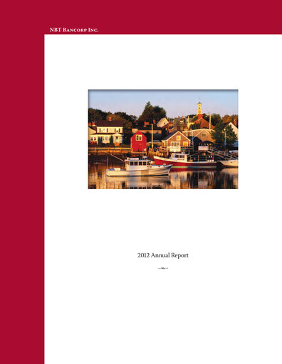 Vorschaubild NBT Bancorp Jahresbericht 2012