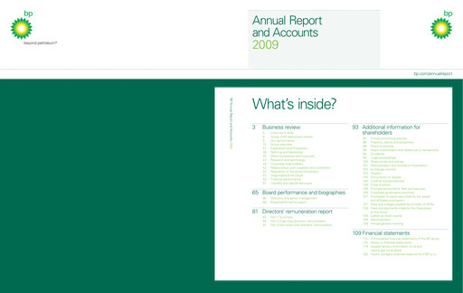 Thumbnail BP Annual Report 2009