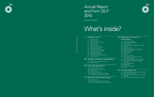 Thumbnail BP Annual Report 2010