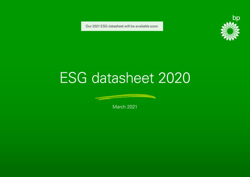 Thumbnail BP ESG Report 2020