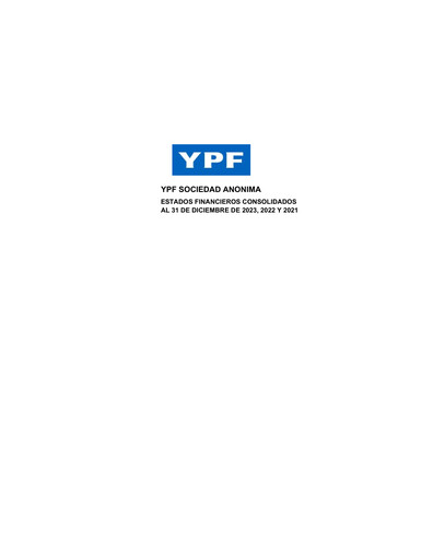 Miniature YPF S.A. Bilan financier 2023