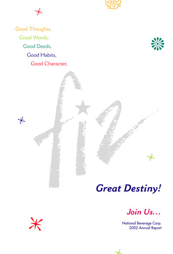 Thumbnail National Beverage
 Annual Report 2002