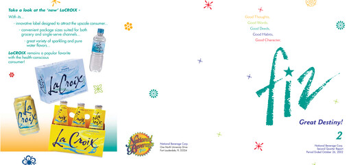 Thumbnail National Beverage
 Quarterly Report 2003-q2