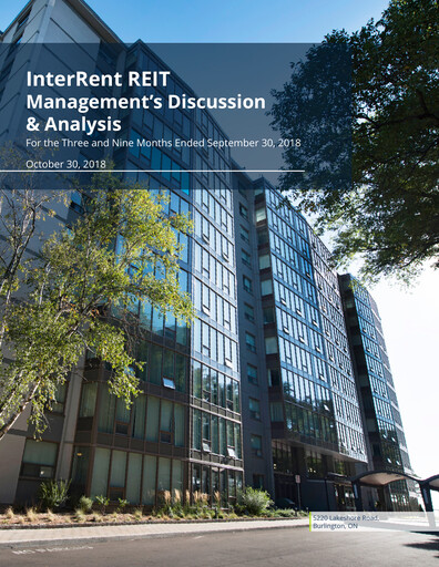 Thumbnail InterRent Real Estate Investment Trust Quarterly Report 2018-q3