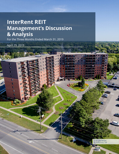 Thumbnail InterRent Real Estate Investment Trust Quarterly Report 2019-q1