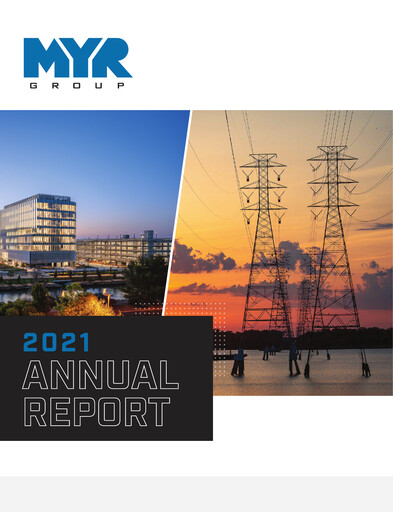 Thumbnail MYR Group Annual Report 2021