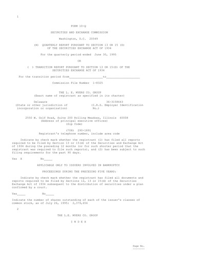 Thumbnail MYR Group Quarterly Report 1995-q2