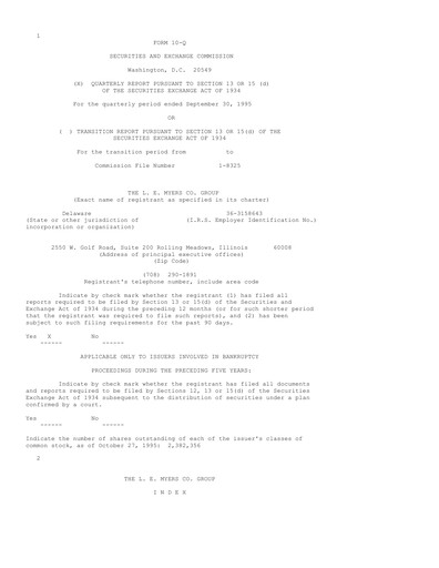 Thumbnail MYR Group Quarterly Report 1995-q3