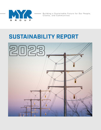 Vorschaubild MYR Group Nachhaltigkeitsbericht 2023