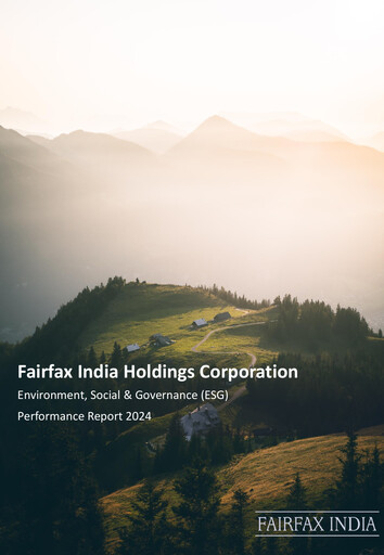 Thumbnail Fairfax India Holdings ESG Report 2024