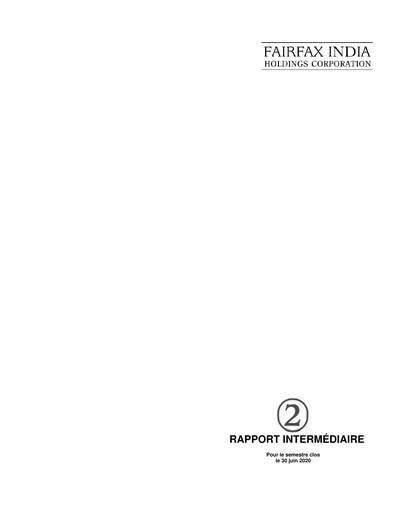 Thumbnail Fairfax India Holdings Quarterly Report 2020-q2