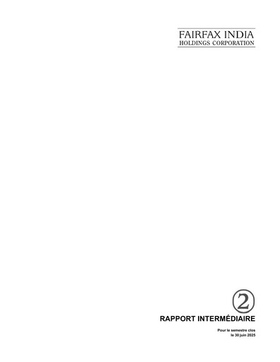 Thumbnail Fairfax India Holdings Quarterly Report 2025-q2