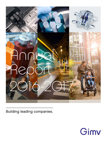 Thumbnail Gimv NV Annual Report 2016-2017