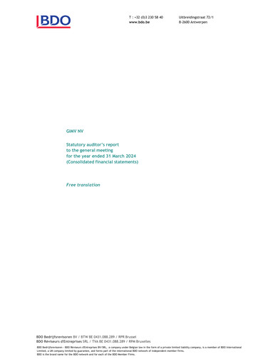 Thumbnail Gimv NV Financial Statement 2023-2024