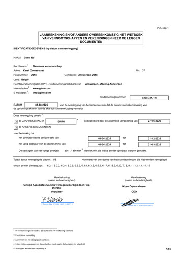 Thumbnail Gimv NV Financial Statement 2025