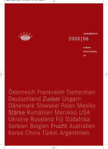 Thumbnail Agrana Annual Report 2005-2006