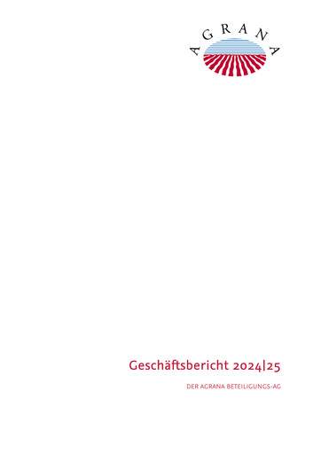 Thumbnail Agrana Annual Report 2024-2025