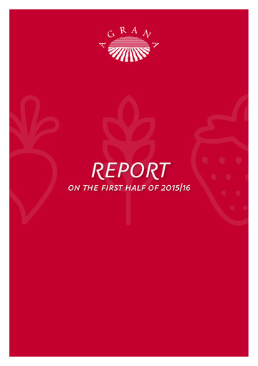 Miniature Agrana Rapport semestriel 2015-h1