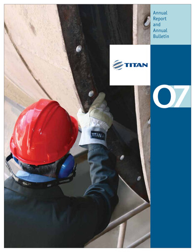 Thumbnail Titan Cement International Annual Report 2007