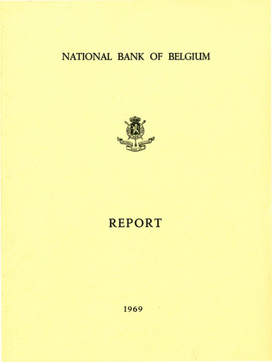 Miniature Banque nationale de Belgique Rapport annuel 1969