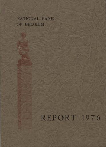 Miniature Banque nationale de Belgique Rapport annuel 1976