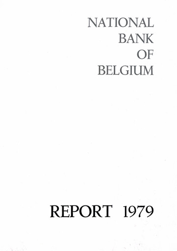 Miniature Banque nationale de Belgique Rapport annuel 1979