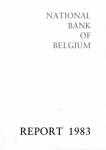 Miniature Banque nationale de Belgique Rapport annuel 1983