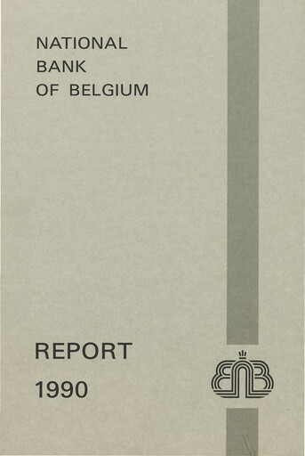 Miniature Banque nationale de Belgique Rapport annuel 1990