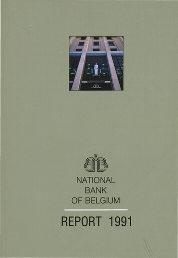 Miniature Banque nationale de Belgique Rapport annuel 1991
