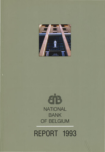 Miniature Banque nationale de Belgique Rapport annuel 1993