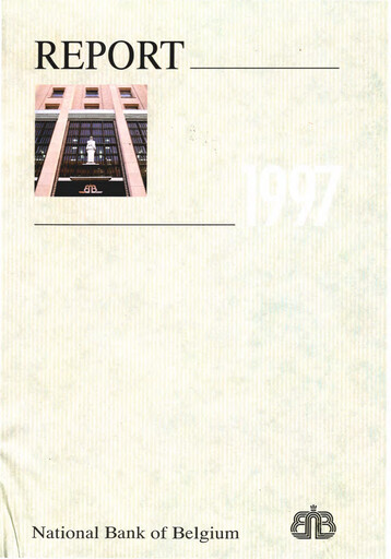 Miniature Banque nationale de Belgique Rapport annuel 1997